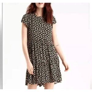 American Eagle Outfitters Skater Babydoll Mini Dress Womens Size S/P Floral